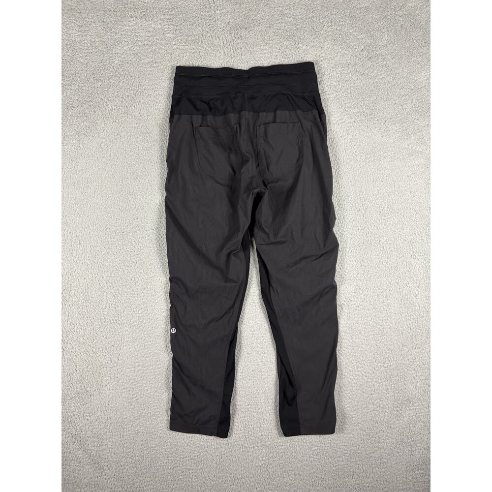 Lululemon Joggers 8 Black Dance Studio Mid Rise Drawstring Casual Travel Pants - Picture 2 of 11